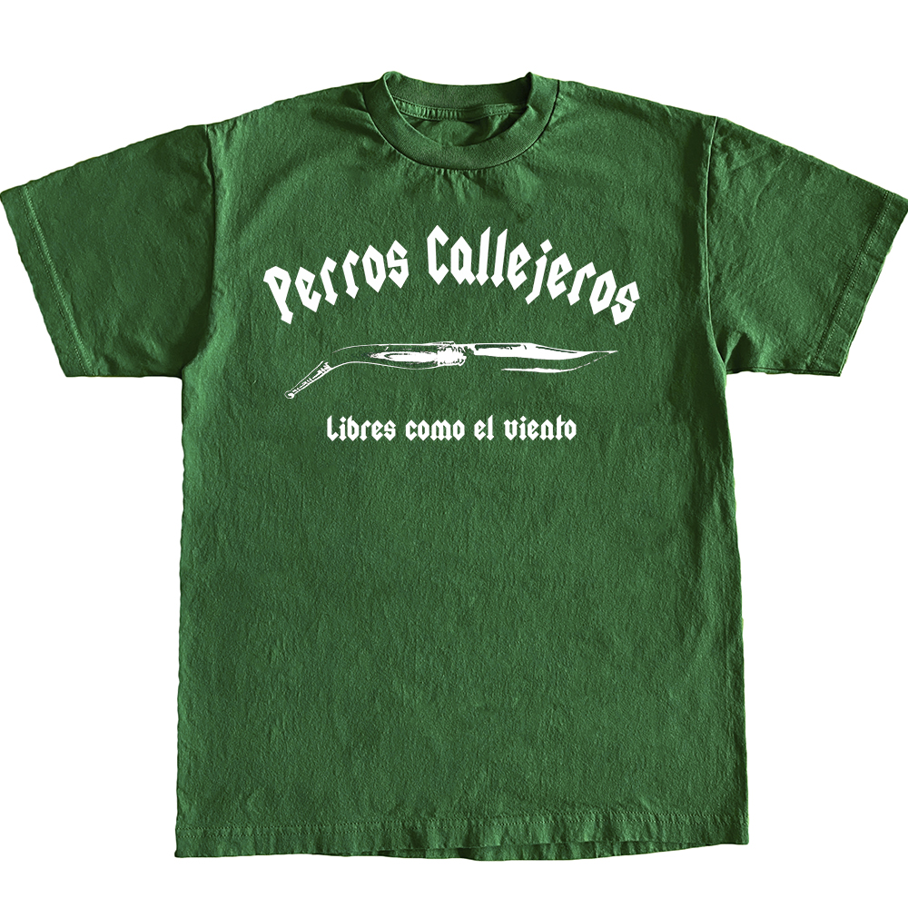 Camiseta Perros Callejeros Verde