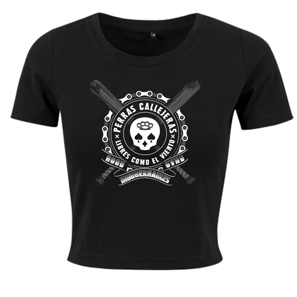 Camiseta Crop Hood Mujer